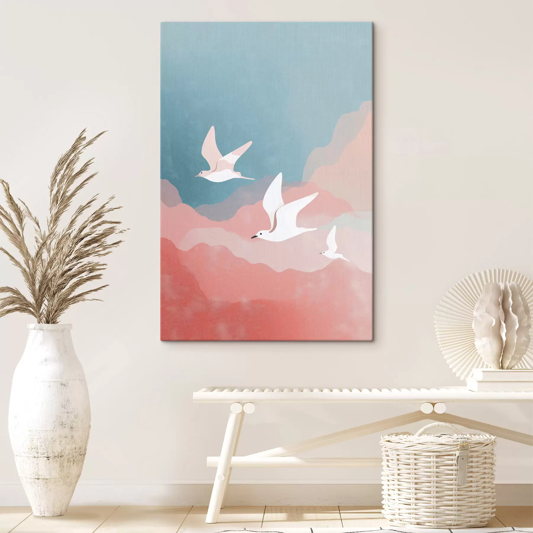 Картина Сцена з птахами в польоті s48454