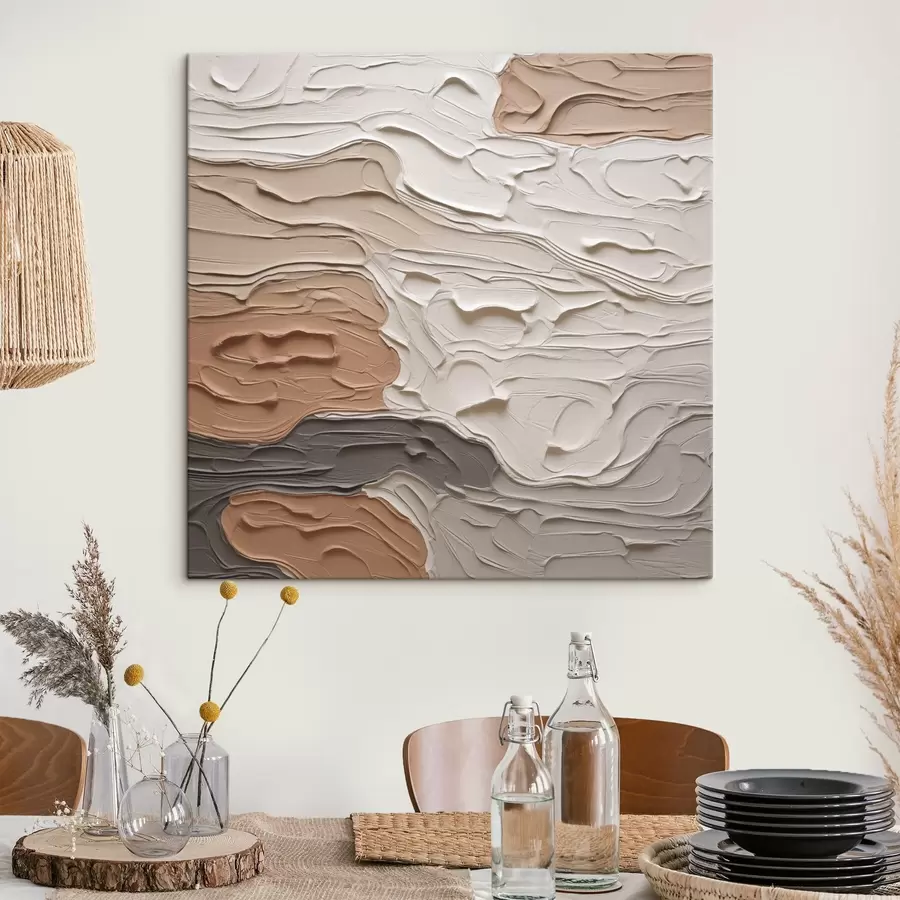 Картина Абстрактна композиція, імітація живопису s48508