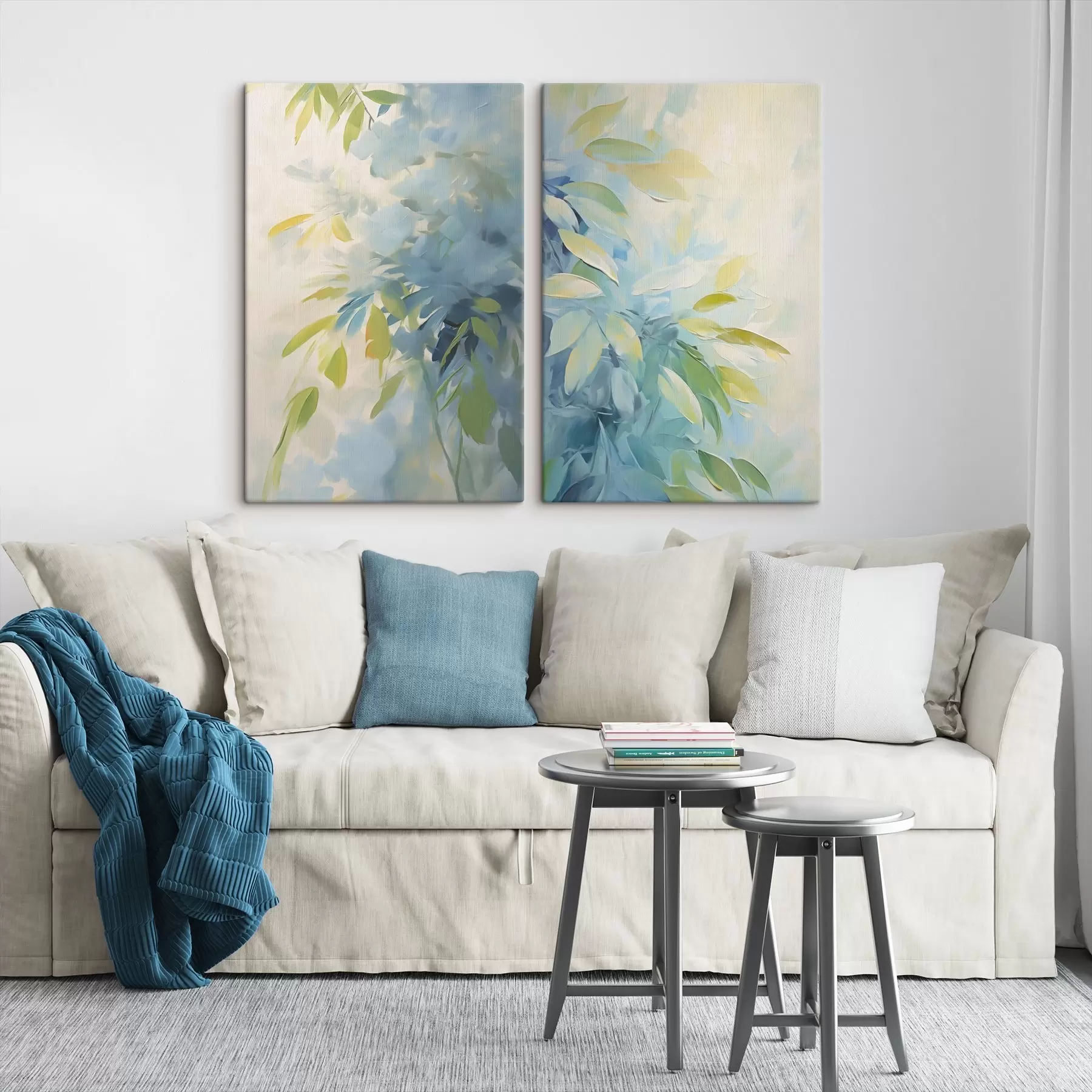 Картина Абстракція рослин: імітація живопису m30246