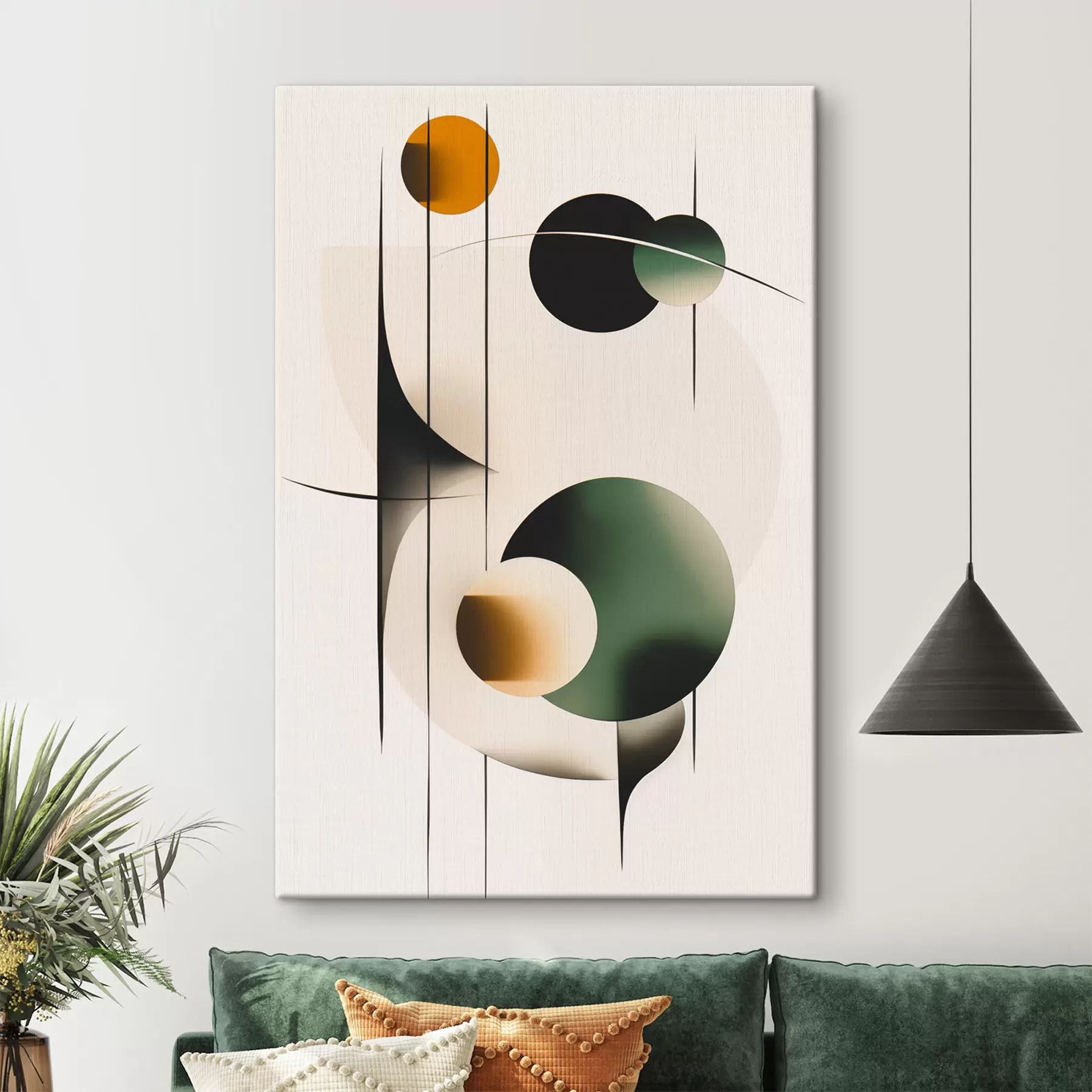 Картина Абстракція з колами s48285