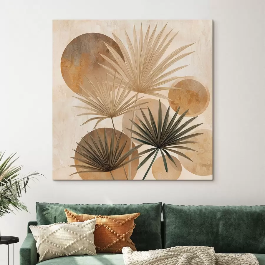 Картина Абстрактне пальмове листя s48518