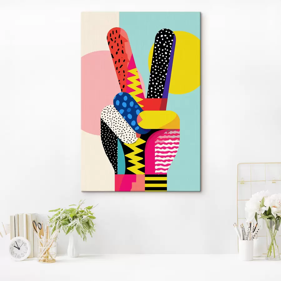 Картина стилізований знак перемоги s48548