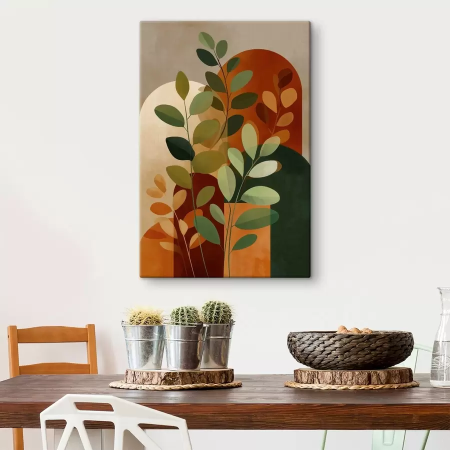 Картина Абстрактні листя рослин s48560