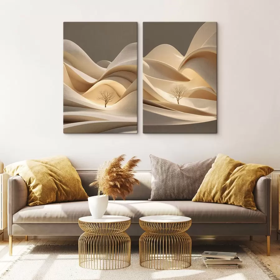 Картина сюрреалістичний пейзаж із деревом m30261