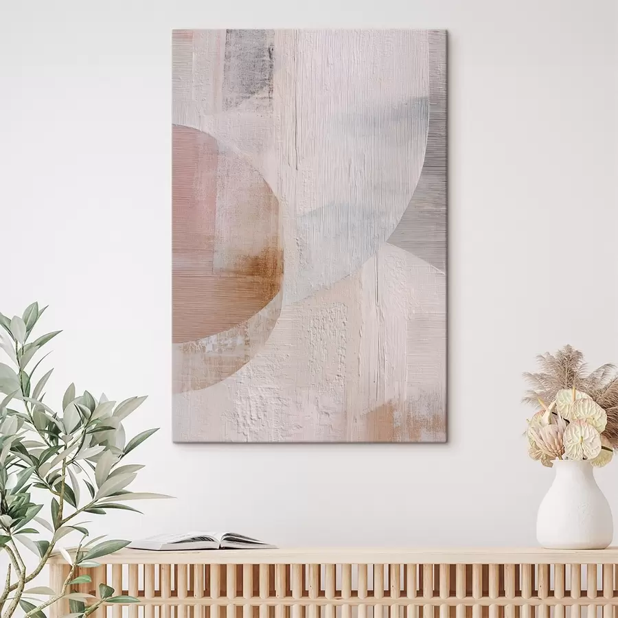 Картина Фоновий малюнок із багатошаровими елементами у стилі сучасного живопису s48190