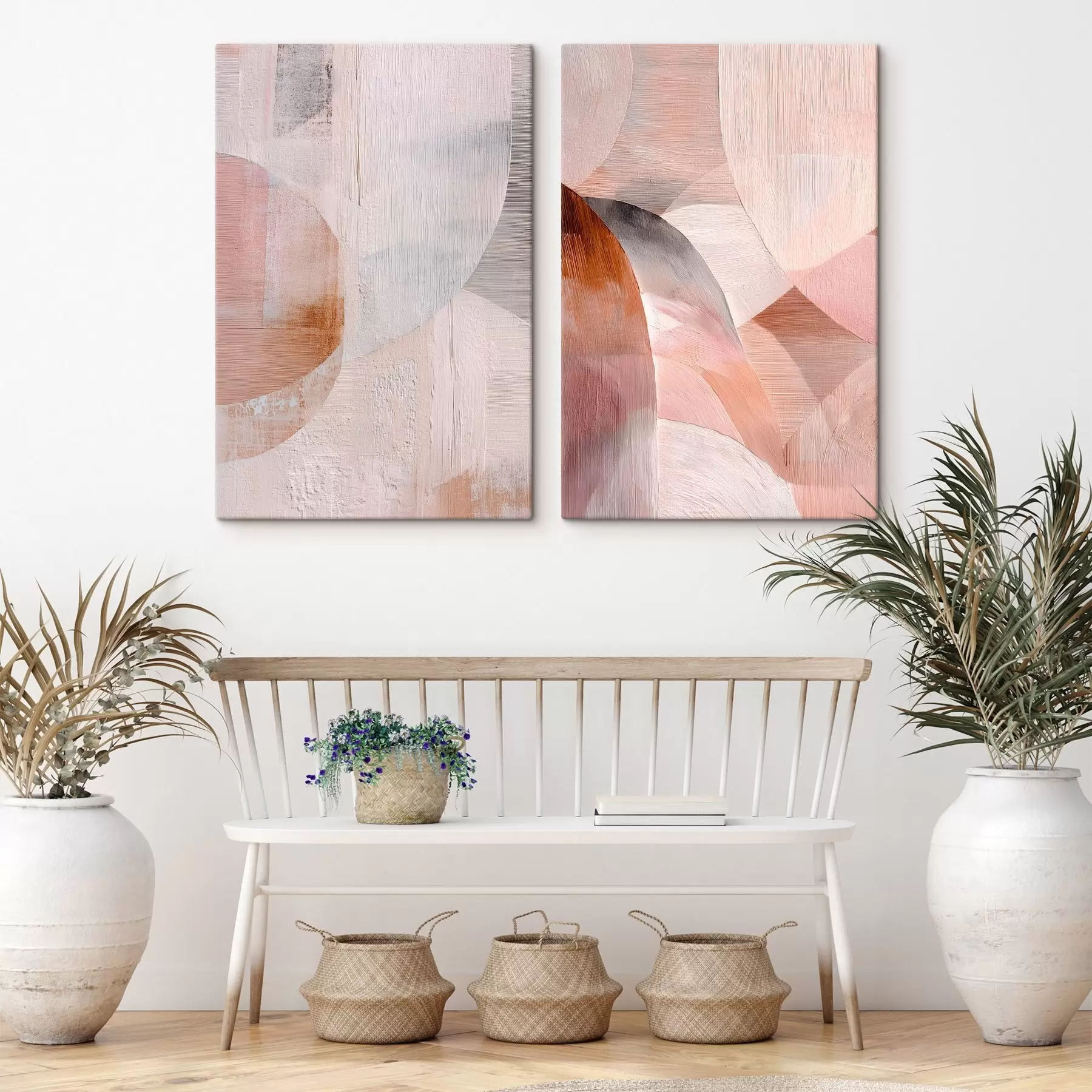 Картина Гармонія теплих відтінків і фактурних ліній у стилі образотворчого мистецтва m30146