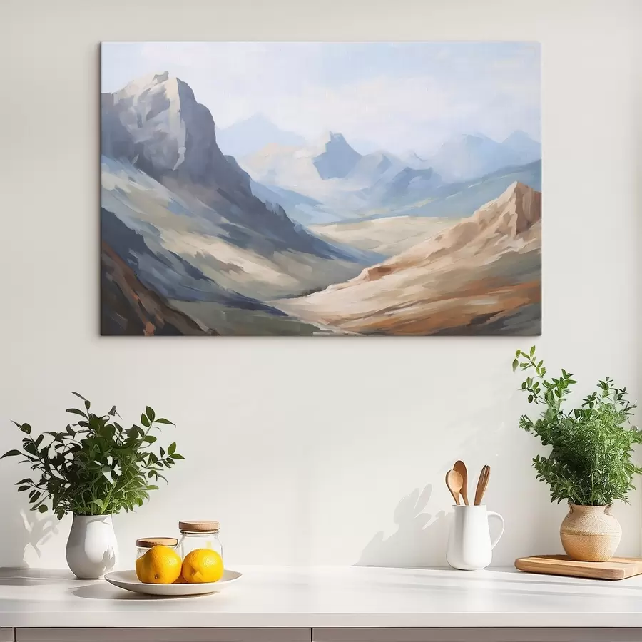 Картина Імітація гірського пейзажу під живопис s48589