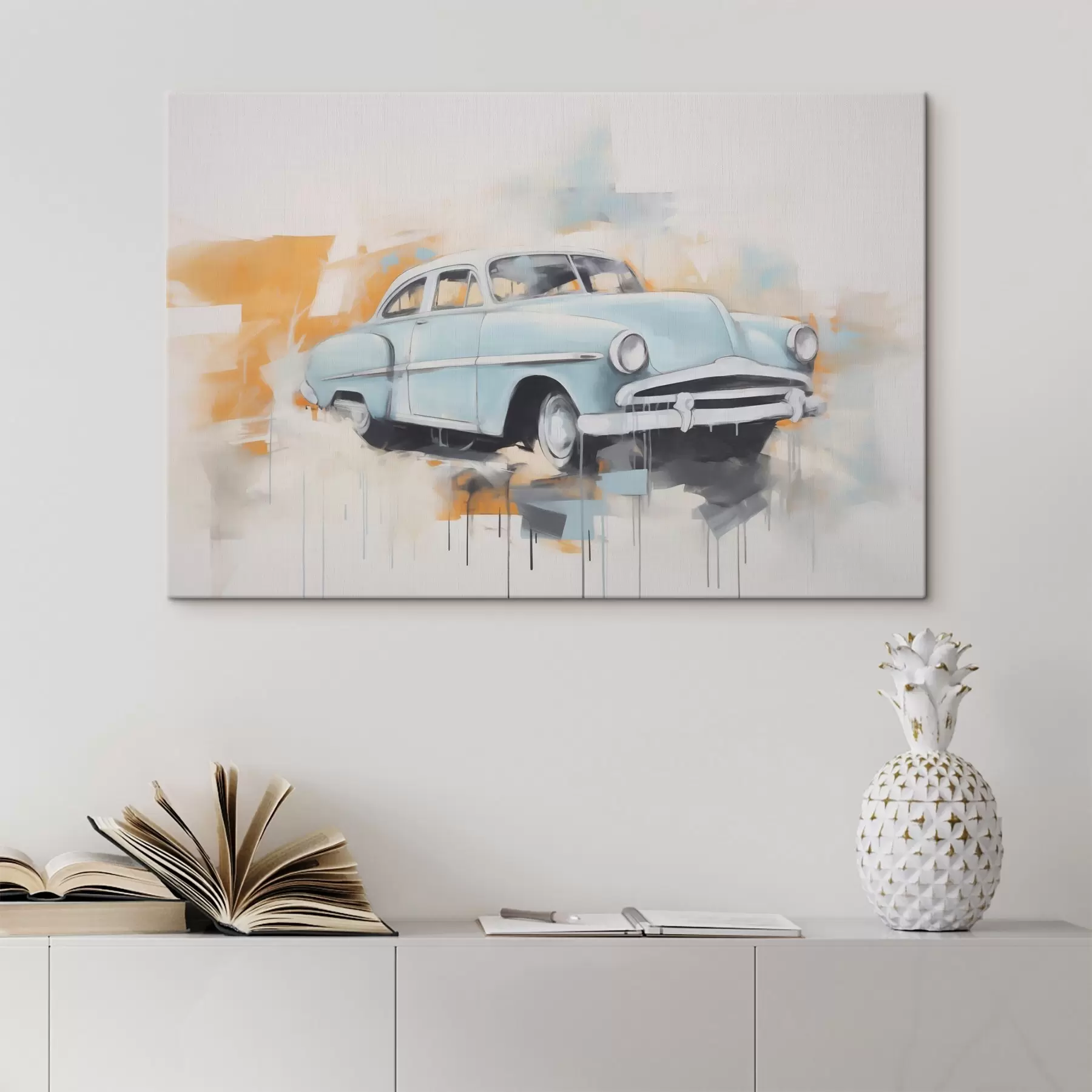 Картина Абстракція з автомобілем s48595