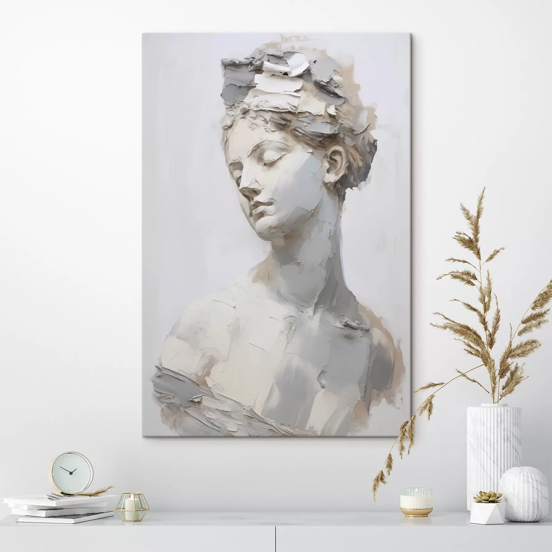 Картина Антикварний бюст жінки, імітація живопису s48670