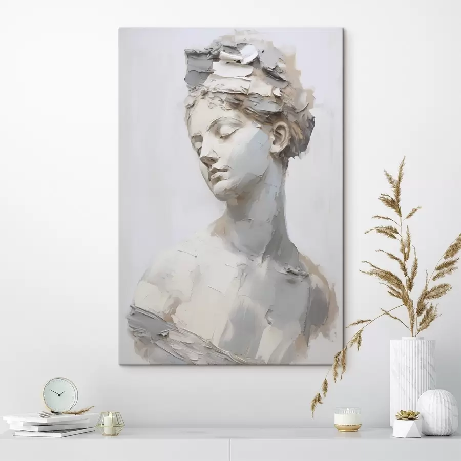 Картина Антикварний бюст жінки, імітація живопису s48670