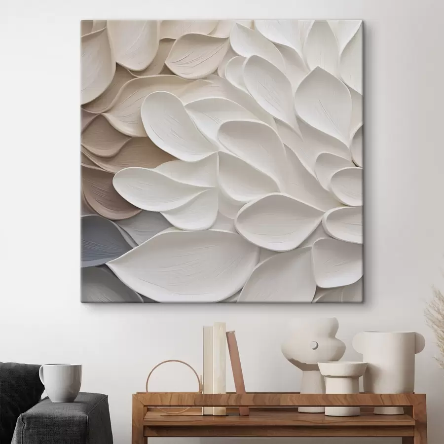 Картина Абстрактна імітація пелюсток у живописі s48676