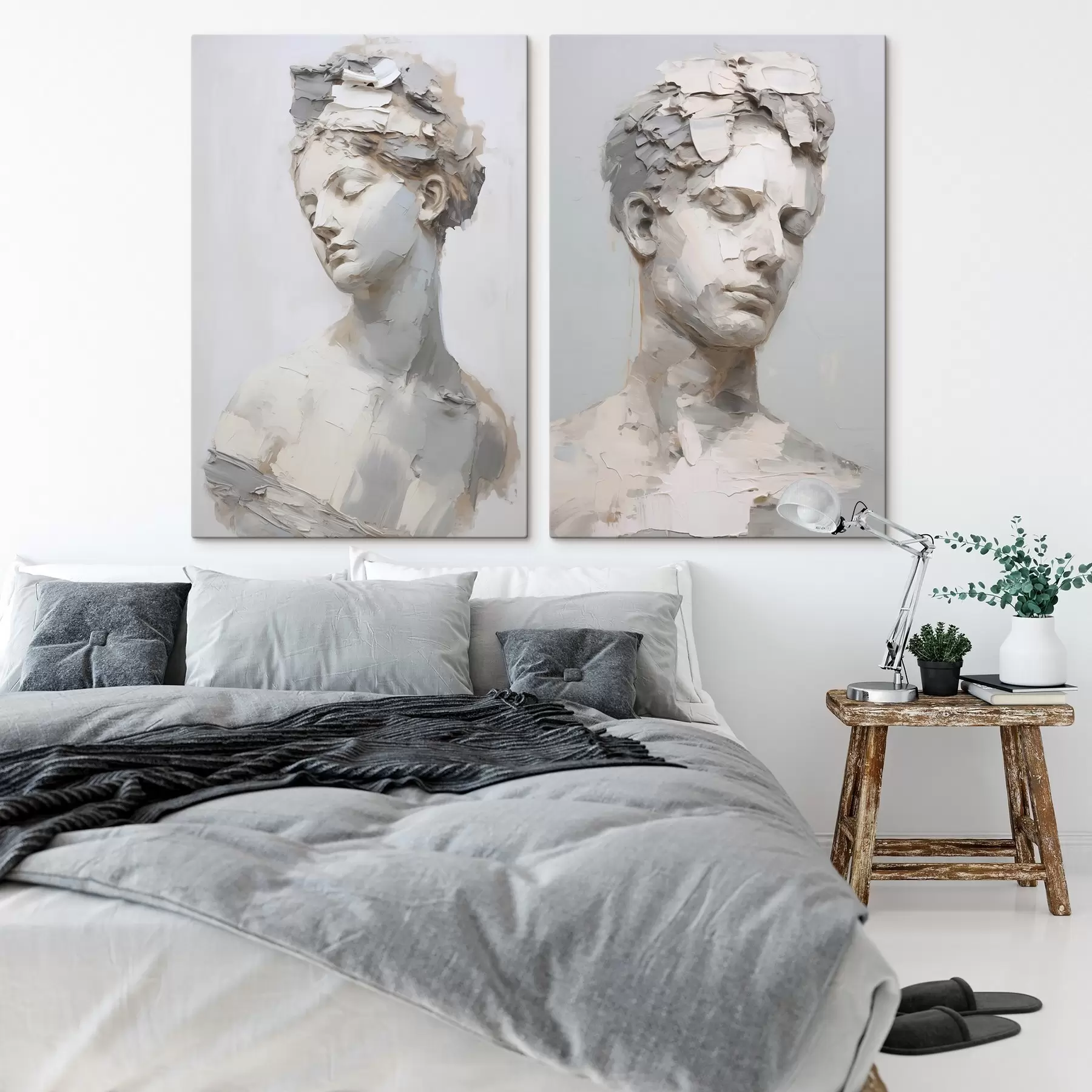 Картина Антикварний бюст, виконаний у стилі живопису m30293