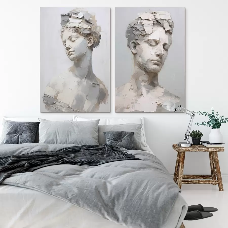 Картина Антикварний бюст, виконаний у стилі живопису m30293