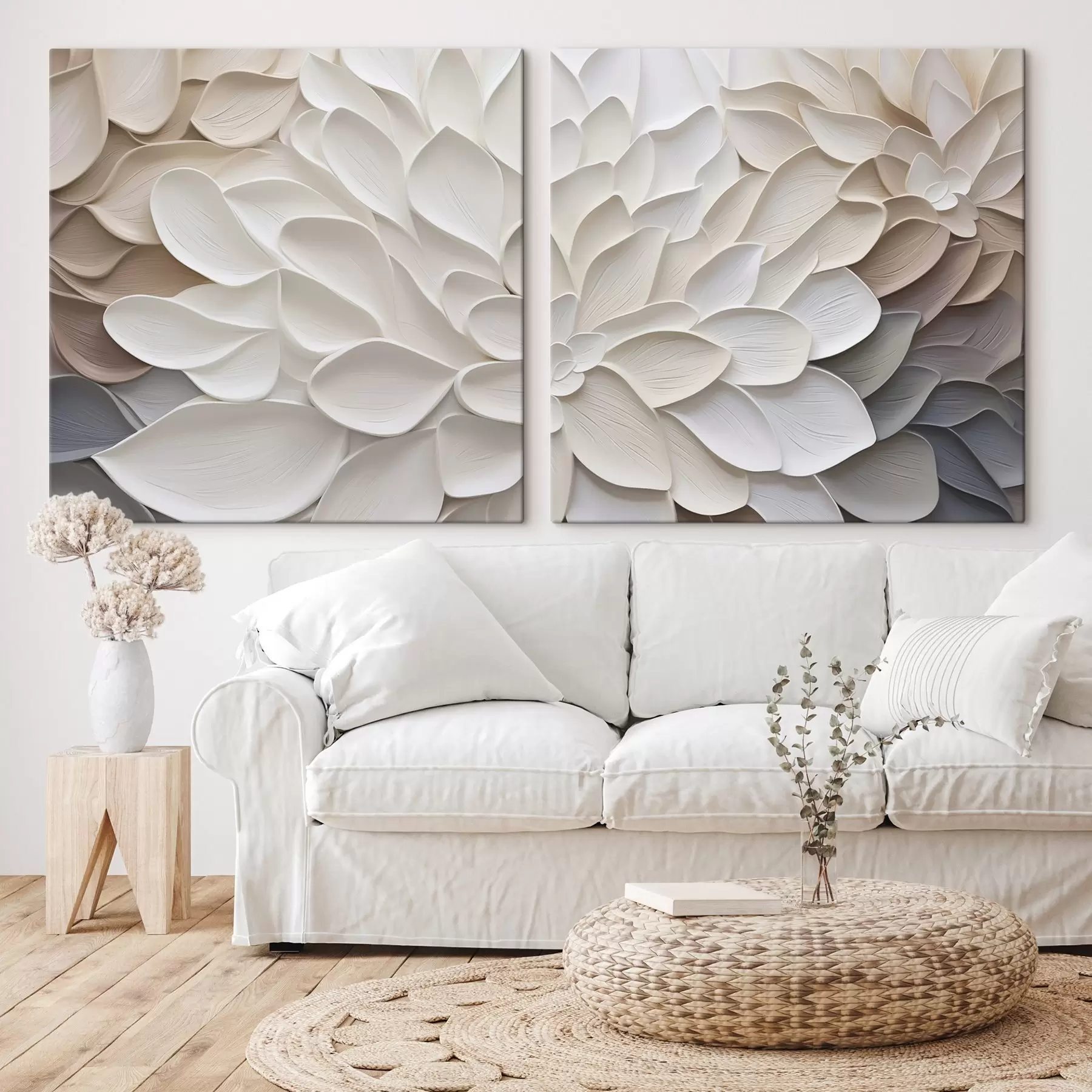 Картина Абстрактна імітація пелюсток у живописі m30296