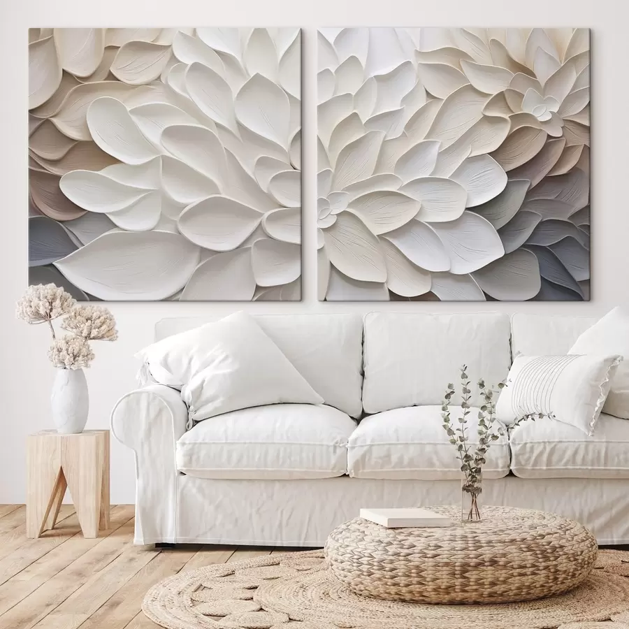 Картина Абстрактна імітація пелюсток у живописі m30296