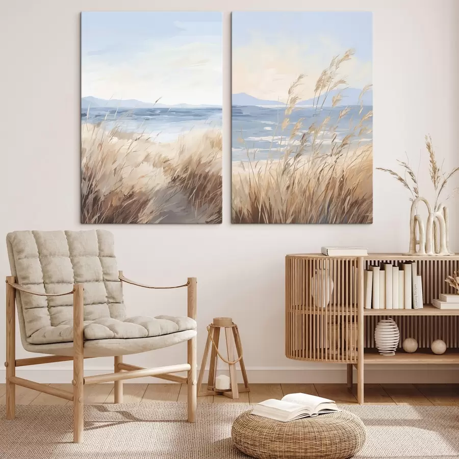 Картина Живопис, що імітує прибережний пейзаж m30297