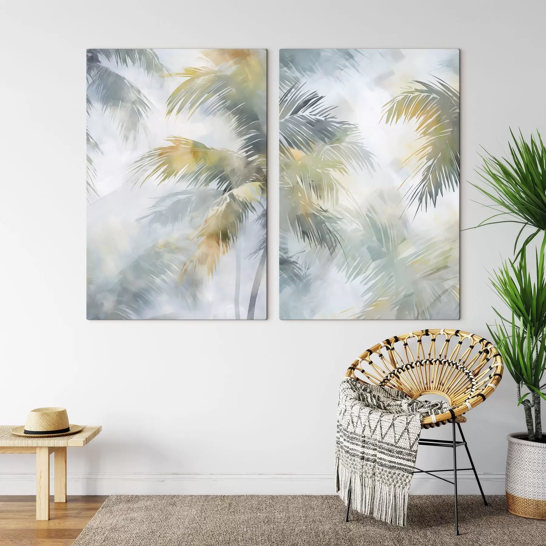 Картина Абстрактне зображення рослинності у живописі m30301