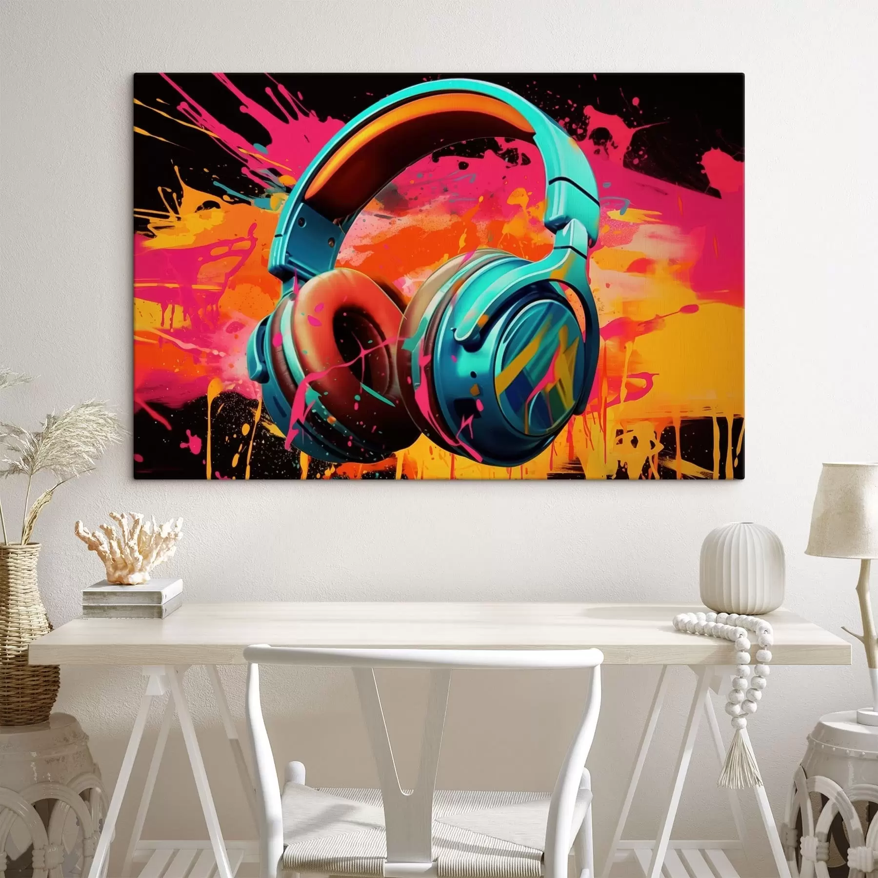 Картина Навушники яскравих кольорів s48720