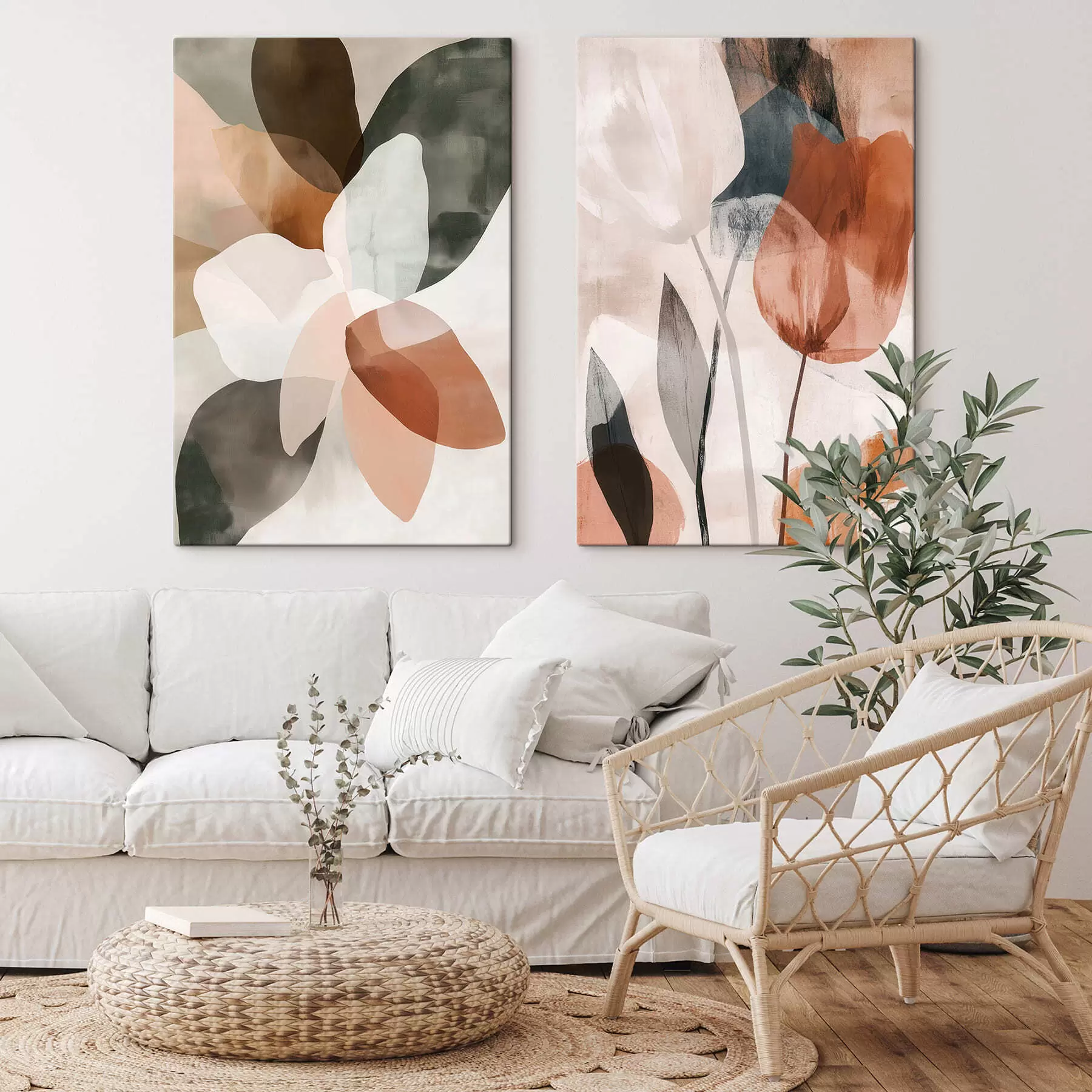 Картина Абстрактні квіти m30309