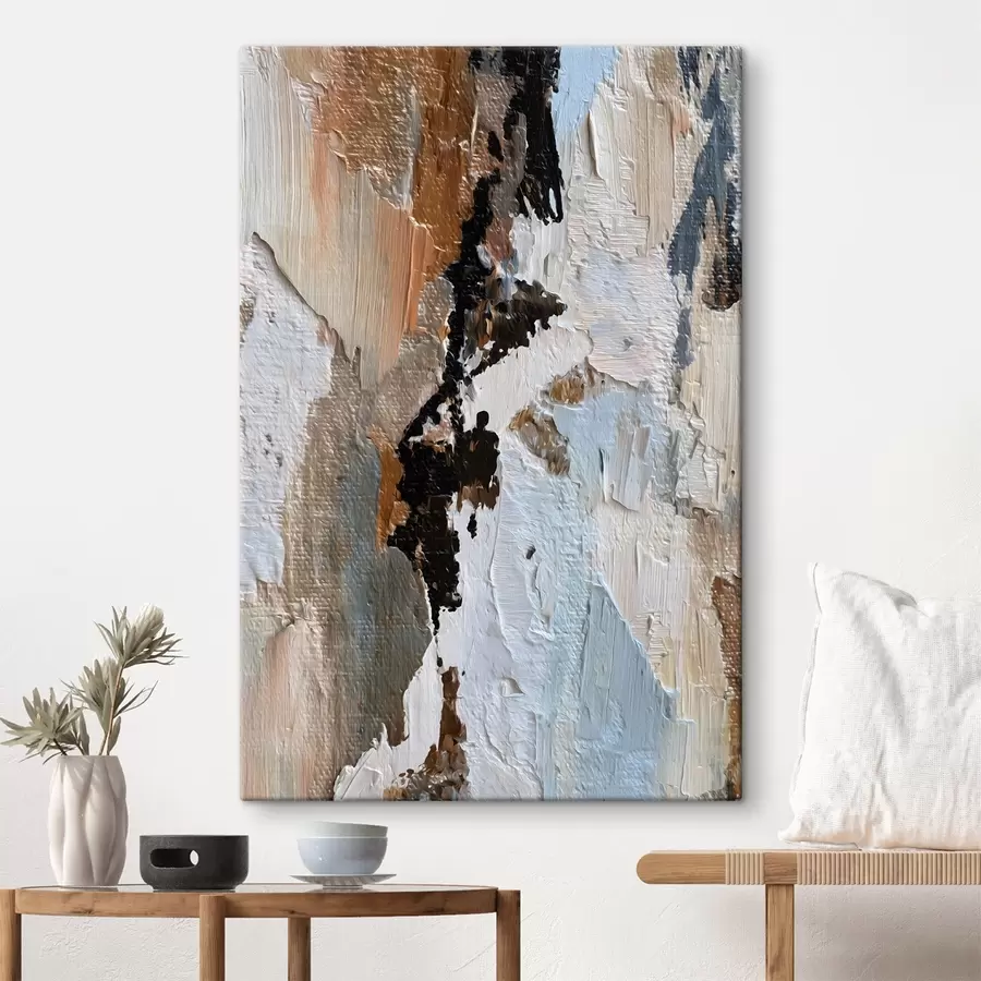 Картина виразна абстракція; імітація фарби s48784