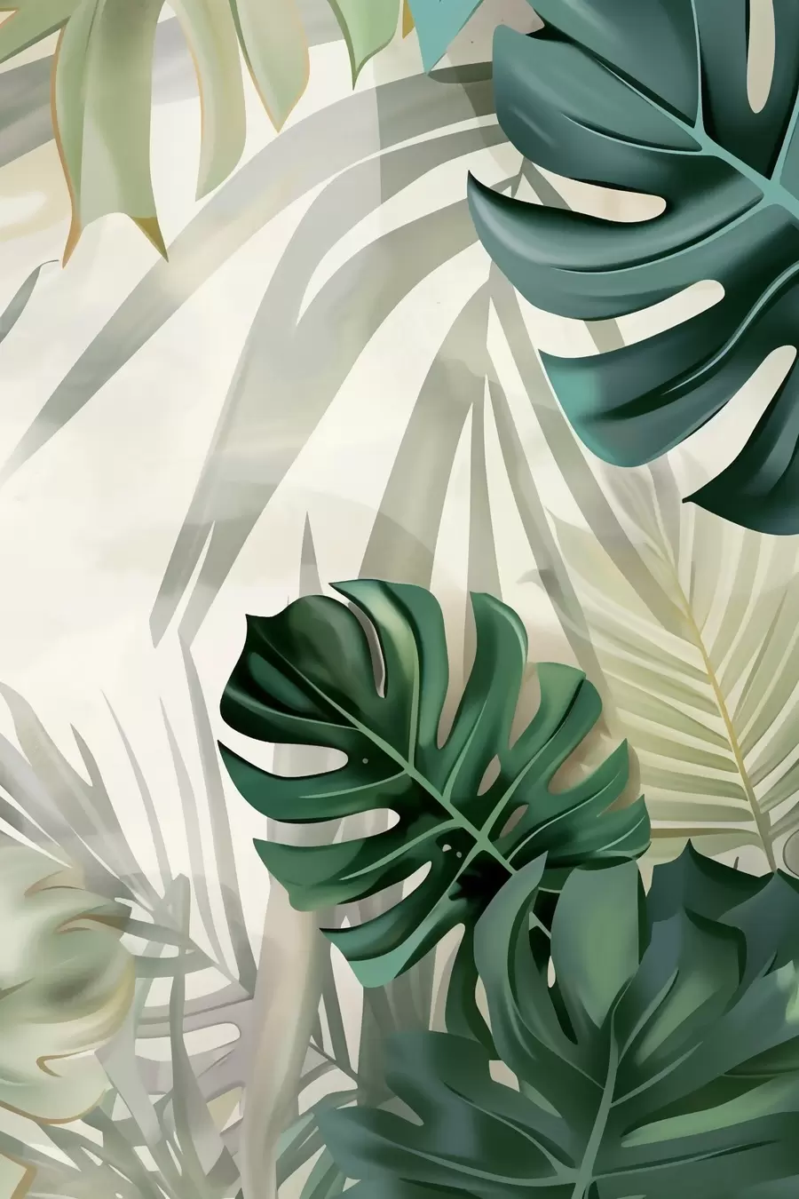 Картина Насичена зелень s48909