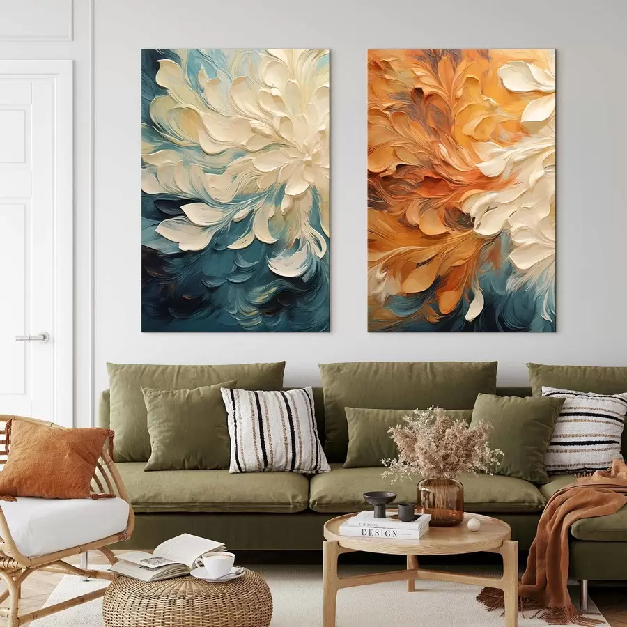 Картина Абстракція, імітація олійного живопису m30378