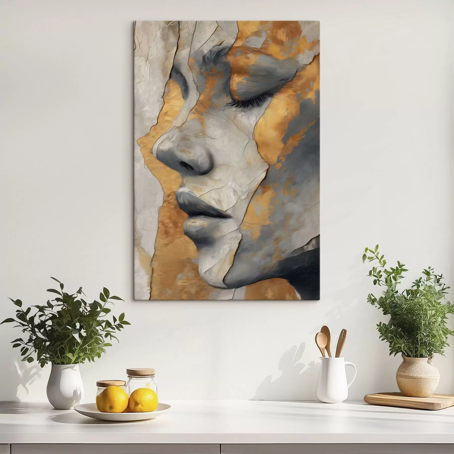 Картина Абстрактний портрет обличчя s48951