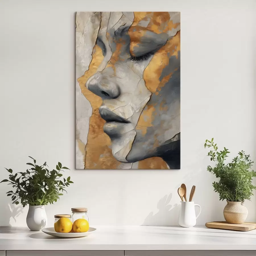 Картина Абстрактний портрет обличчя s48951