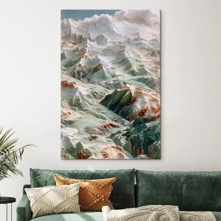 Картина Абстрактний гірський рельєф у світлих тонах s48828
