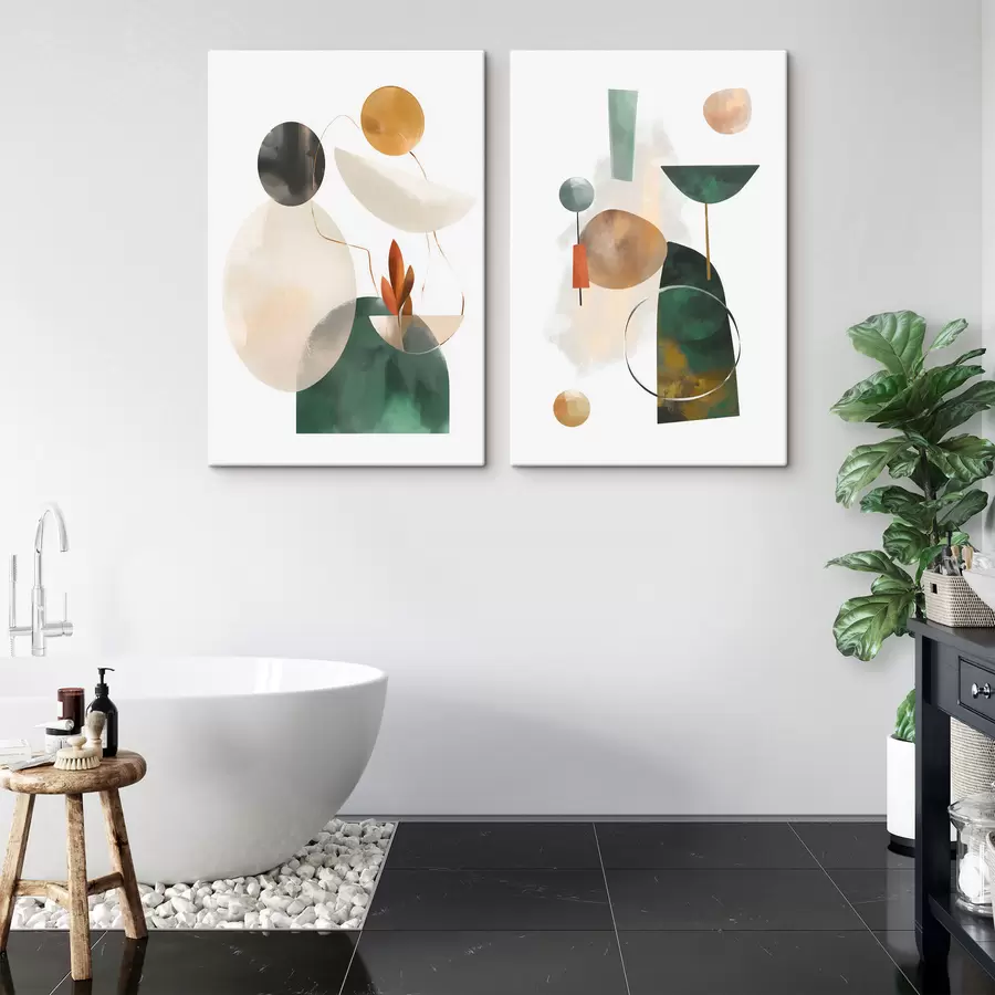 Картина Абстракція з геометричними фігурами m30393