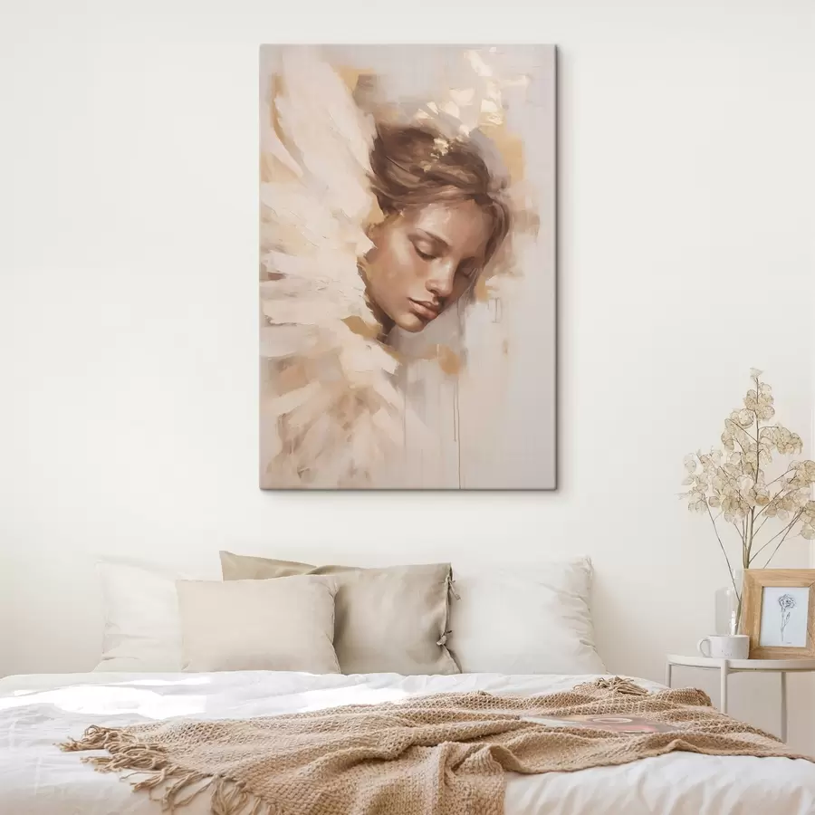 Картина Дівчина з ангельським крилом s48980