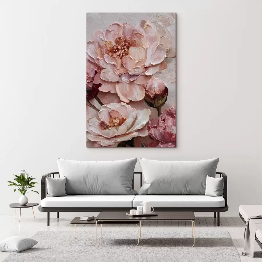 Картина Композиція з квітів півонії s49012