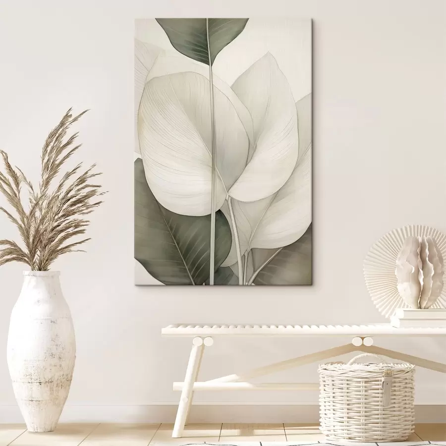 Картина Крупний план рослинних листків s49027