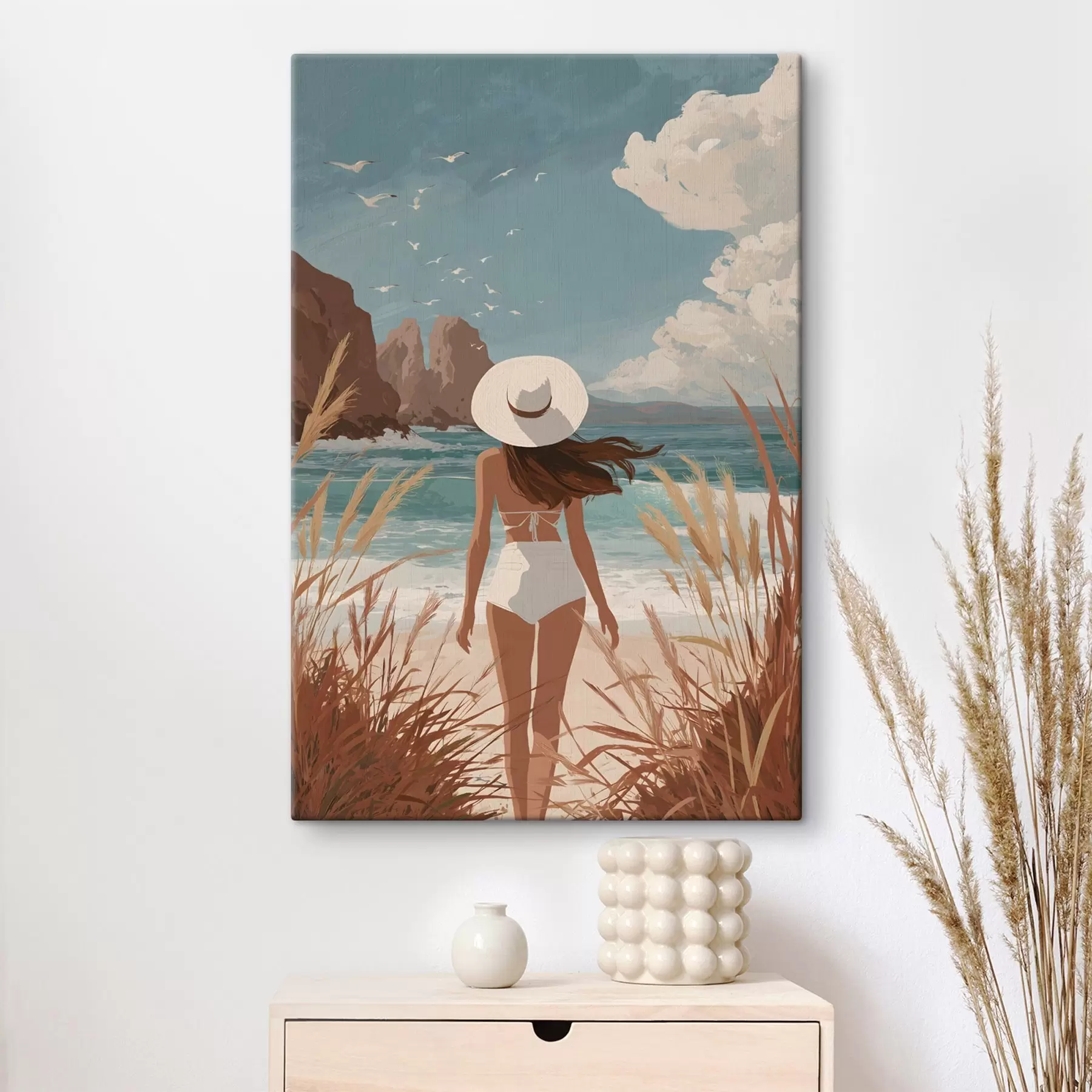 Картина Дівчина біля океану s49253
