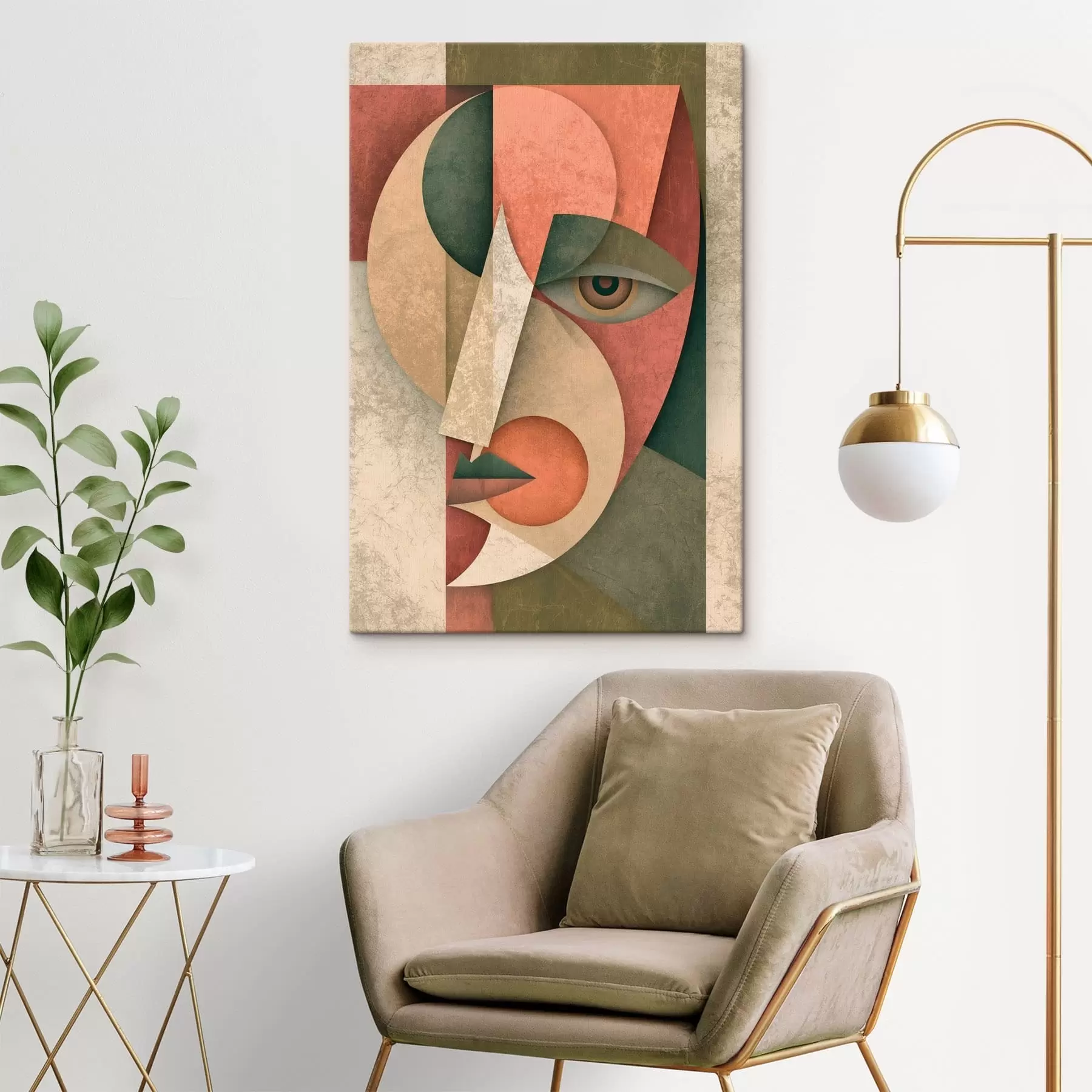 Картина Геометрична абстракція обличчя s49420