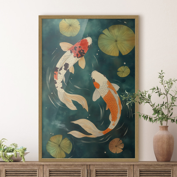 Постер в рамці Східні кої, Комахи та тварини, f51076wo