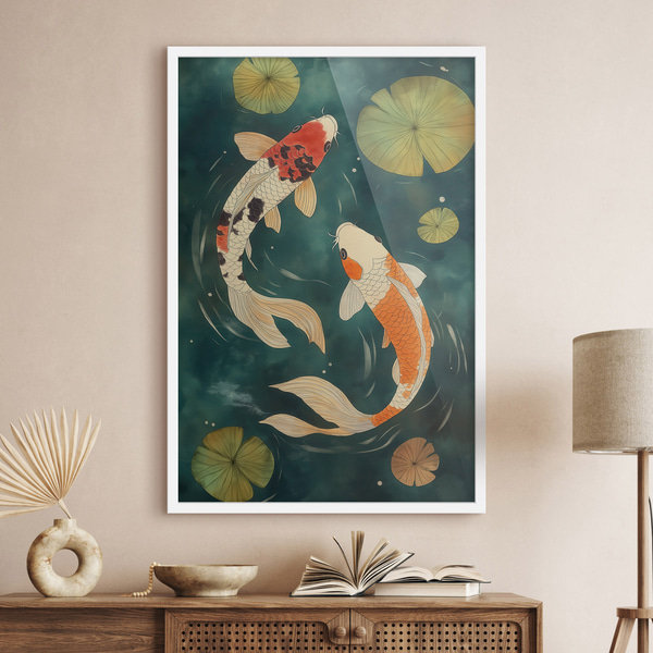Постер в рамці Східні кої, Комахи та тварини, f51076wh