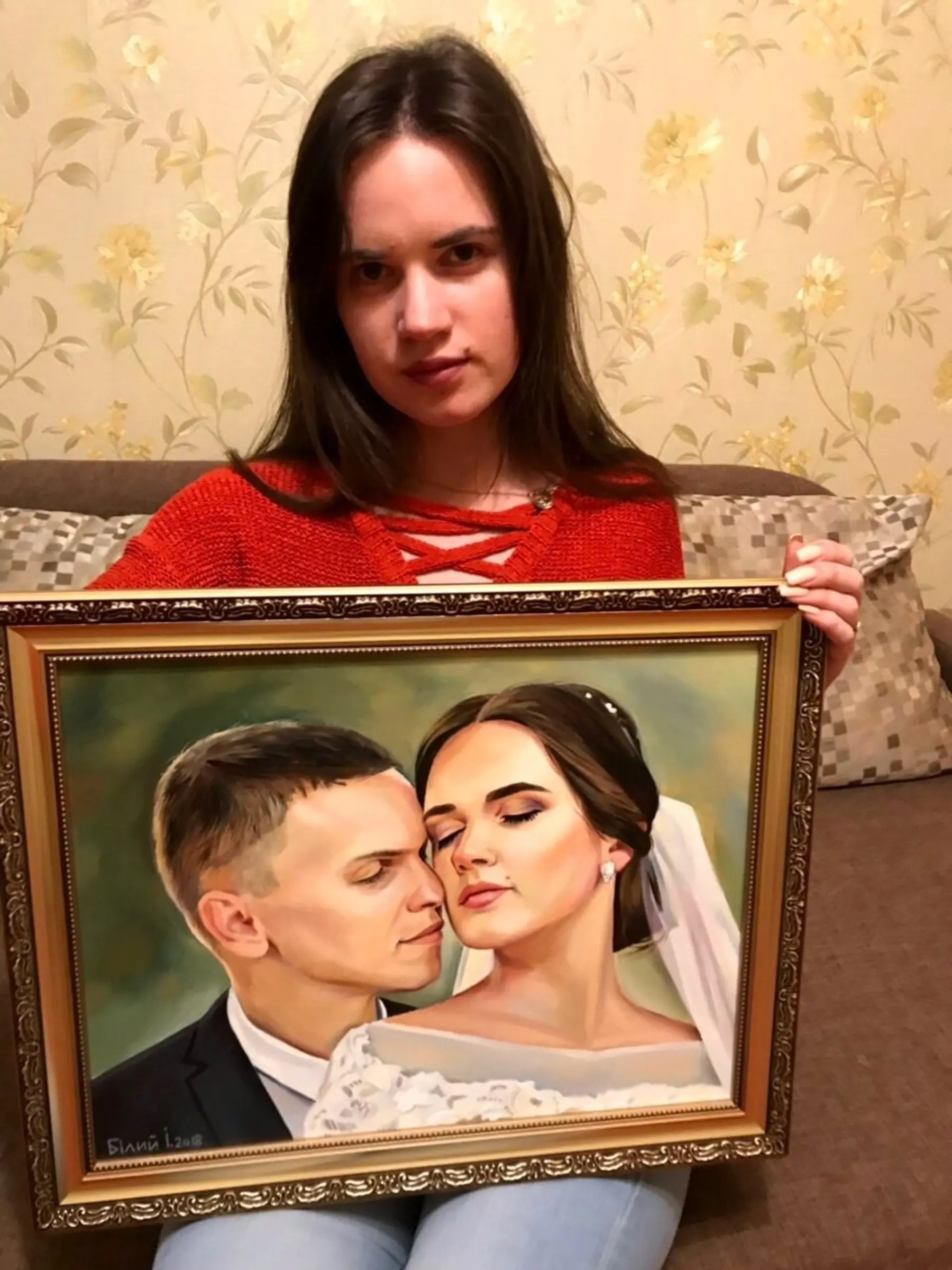 Картина Портрет на полотні s34644