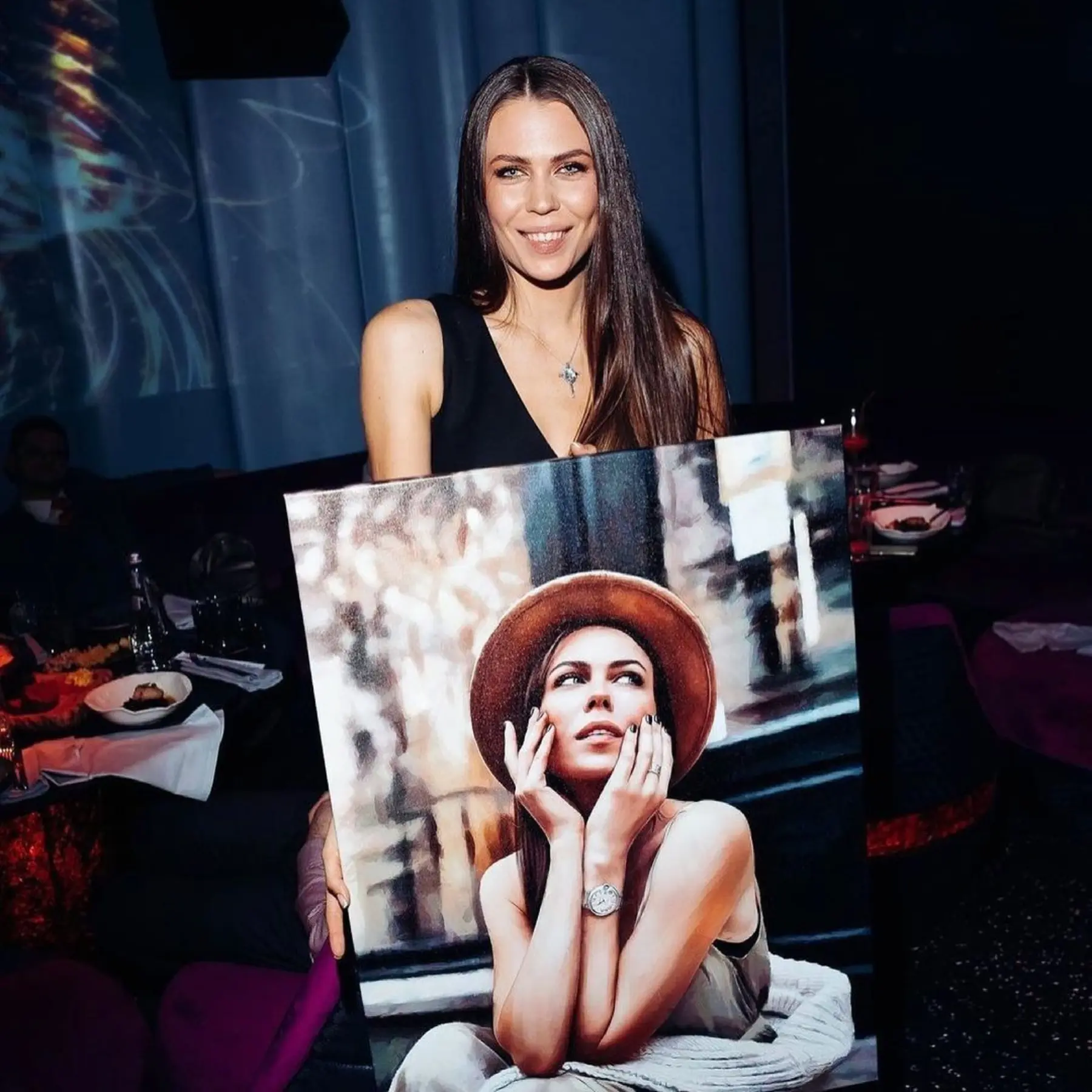 Картина Весільний подарунок портрет аквареллю s34676