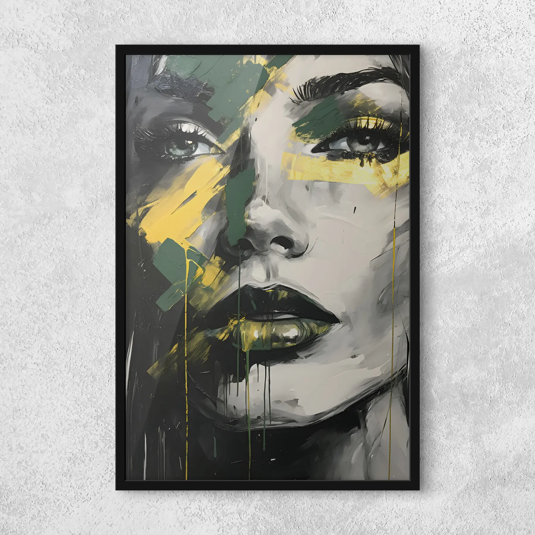 Картина Жіночий портрет із деталізацією очей і губ f36157