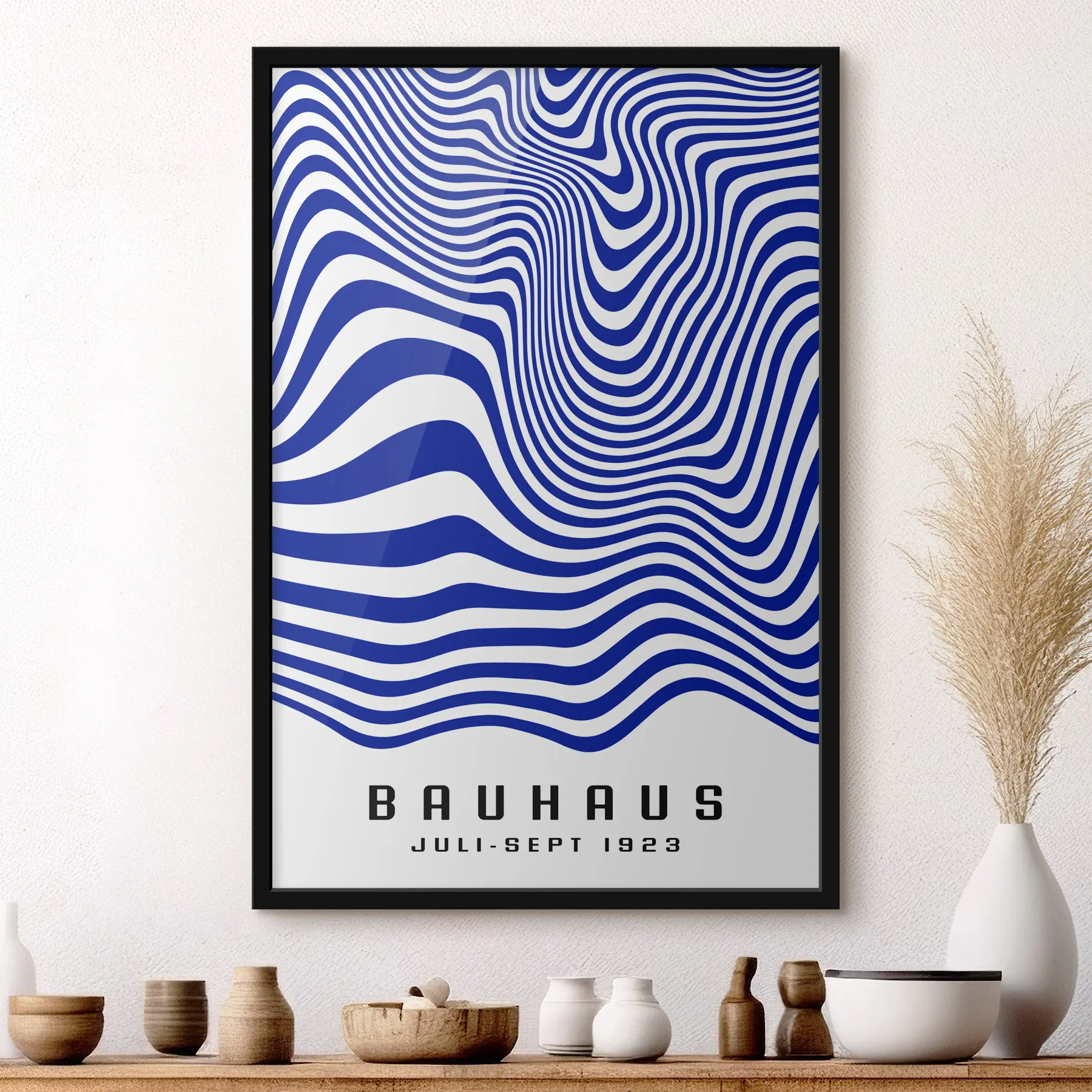 Картина Абстрактные волны Bauhaus f35871